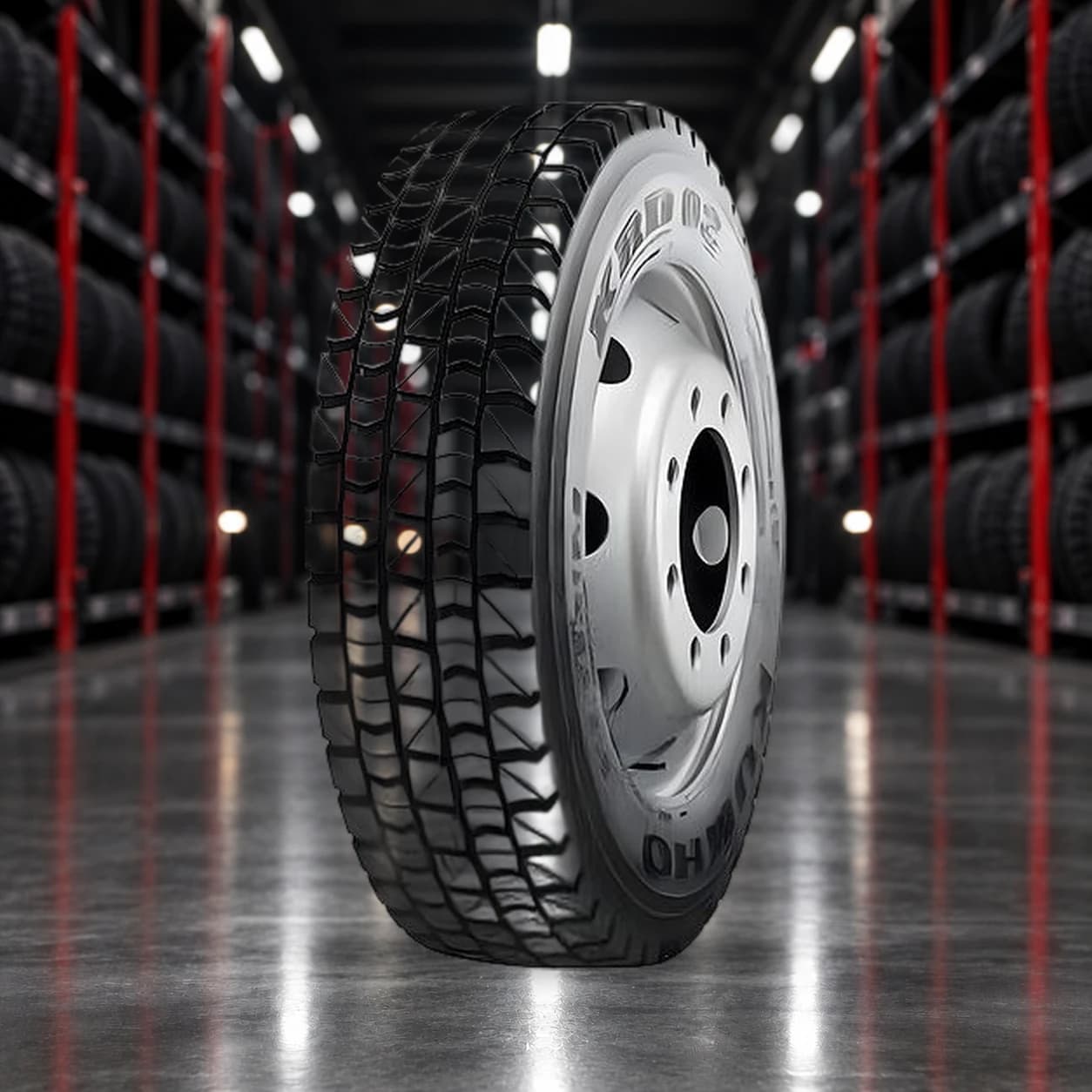 Kumho KRD02 235/75 R17,5 132/130M PR14 3PMSF Ведущая ось (Ведущая ось)